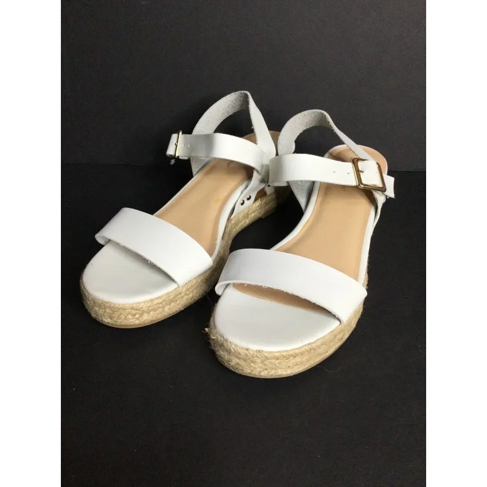 Tommy Bahama Women's Jona Espadrille Wedge Platform Sandal White Size 10 M